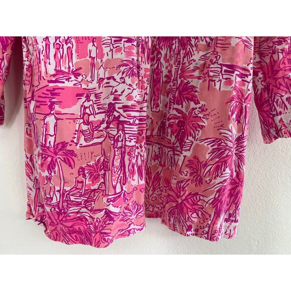 Lilly Pulitzer Sarasota Tunic in Paradise Rule Breakers Women's Size Medium - Picture 12 of 16